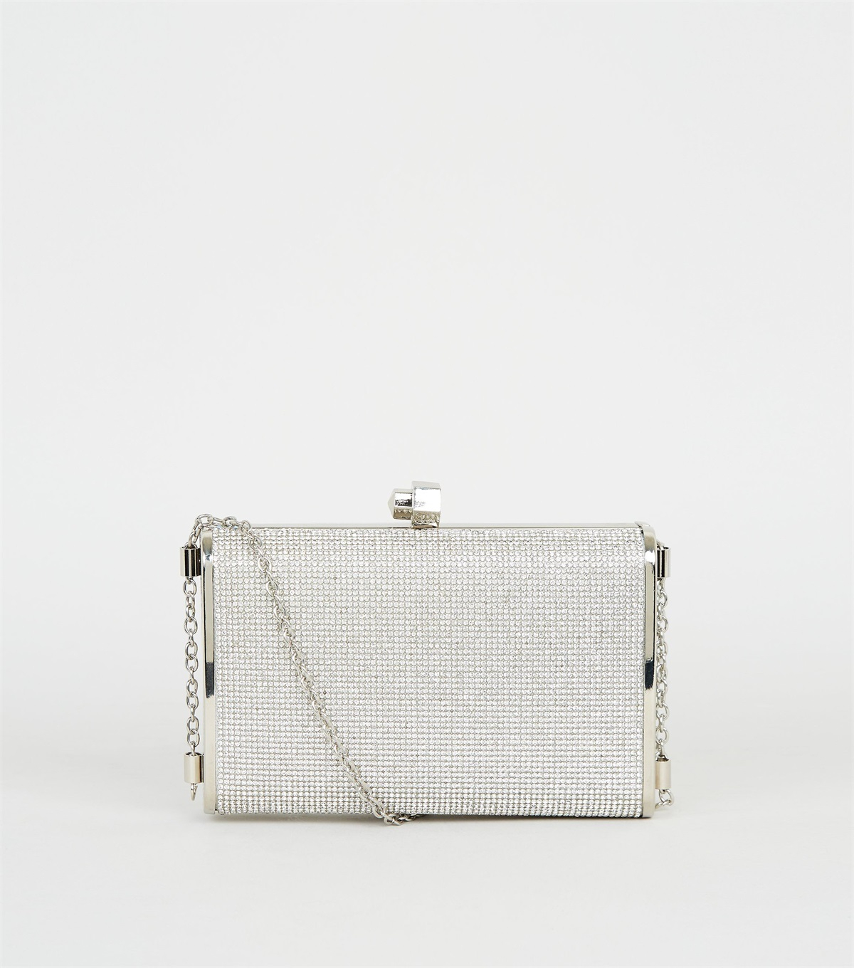 PZB260239 silver-diamanté-box-clutch-bag