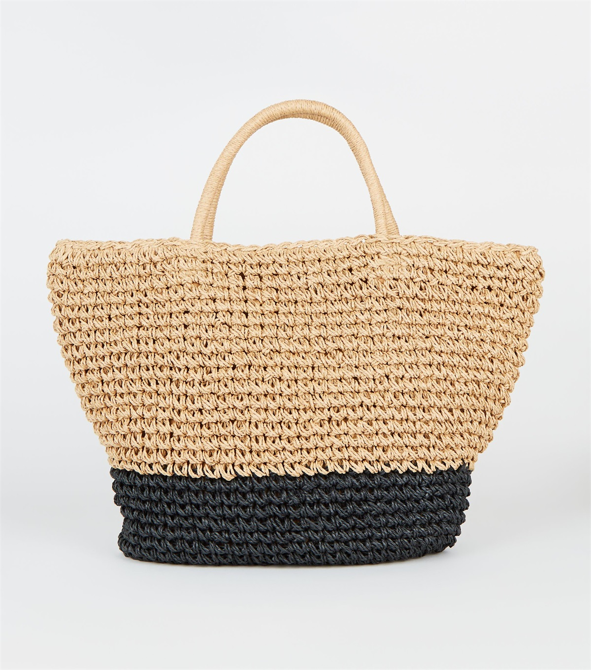 PZB260252 stone-straw-effect-tote-bag