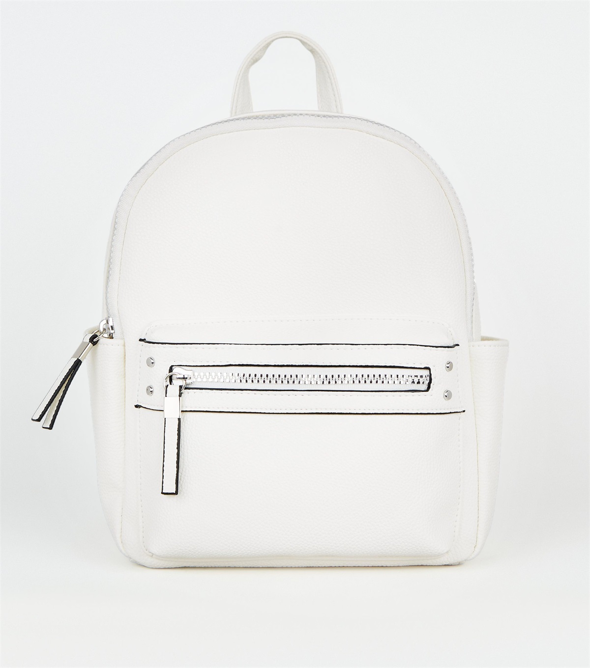 PZB260269 white-leather-look-mini-backpack